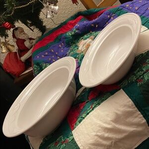 Corning Ware Elegant White Serving Bowls